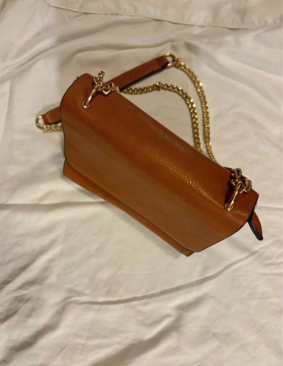 Borsetta a tracolla oro/camel