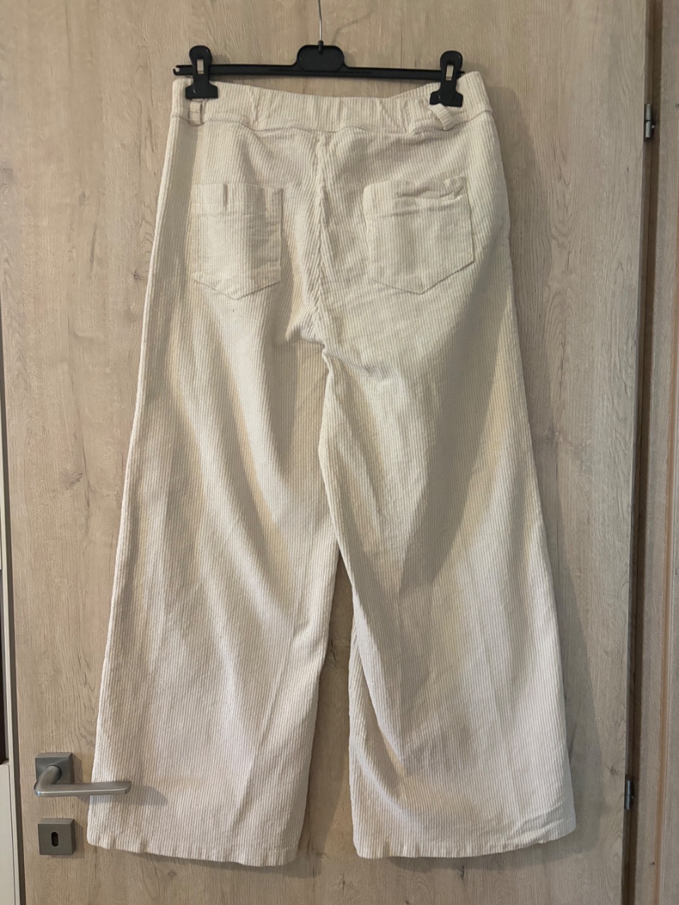 Pantaloni donna KIDILIZ beige a coste taglia L