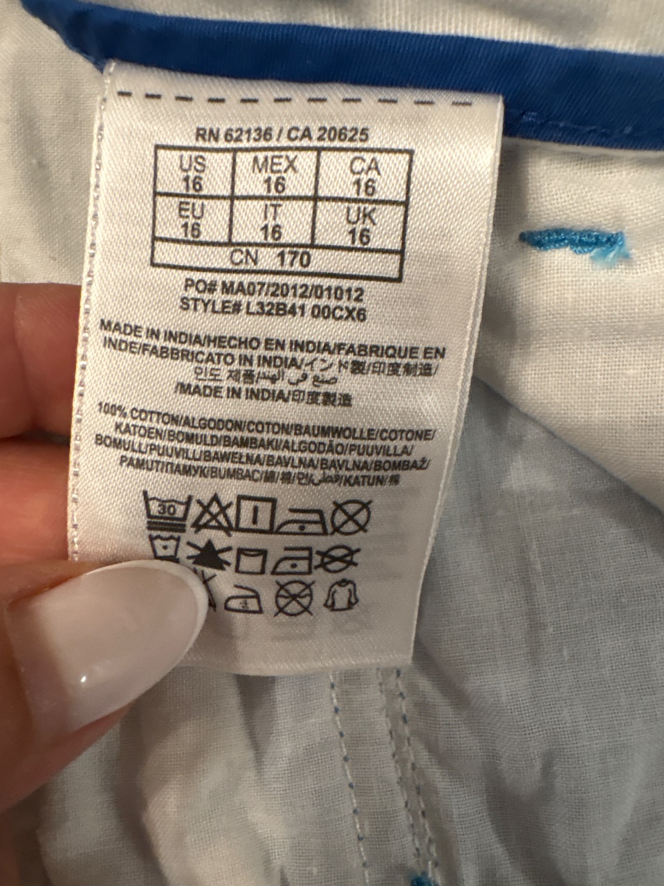 Pantaloni guess blu taglia M