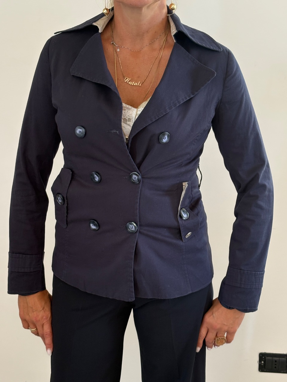 Giacca blu marine Innamorato