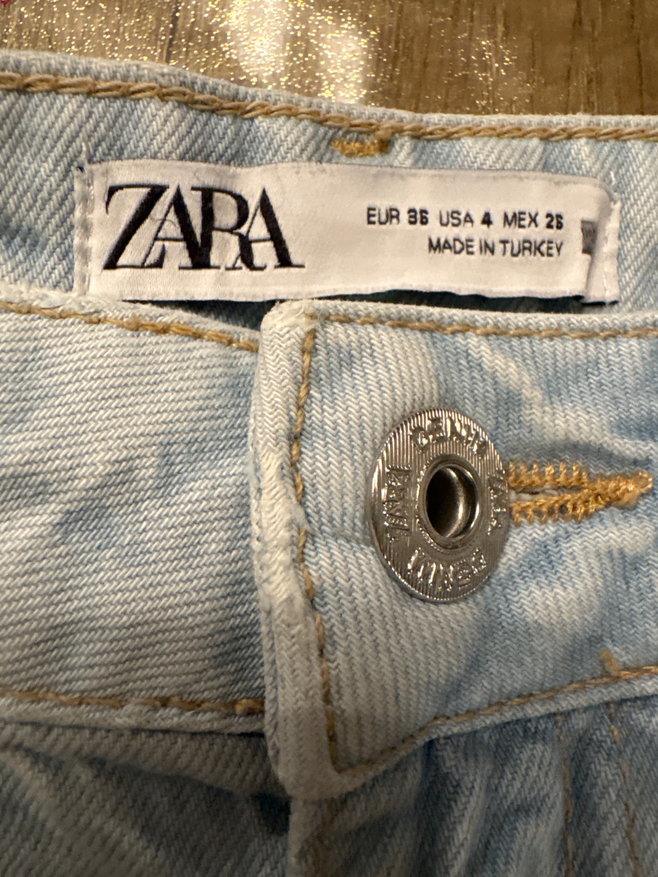 Jeans Zara chiari taglia 36