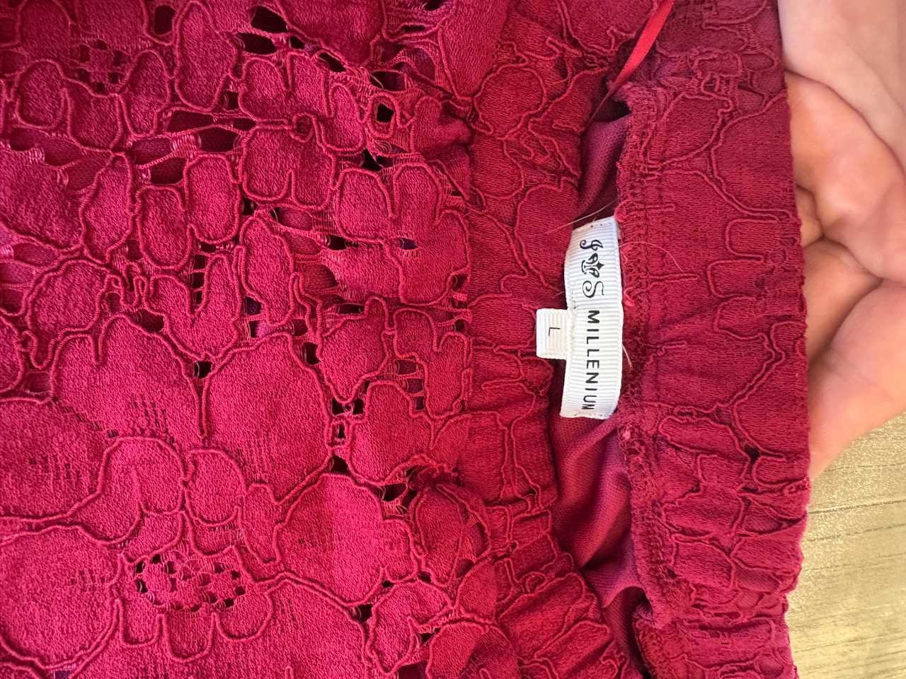 Blusa Millenium bordo taglia L