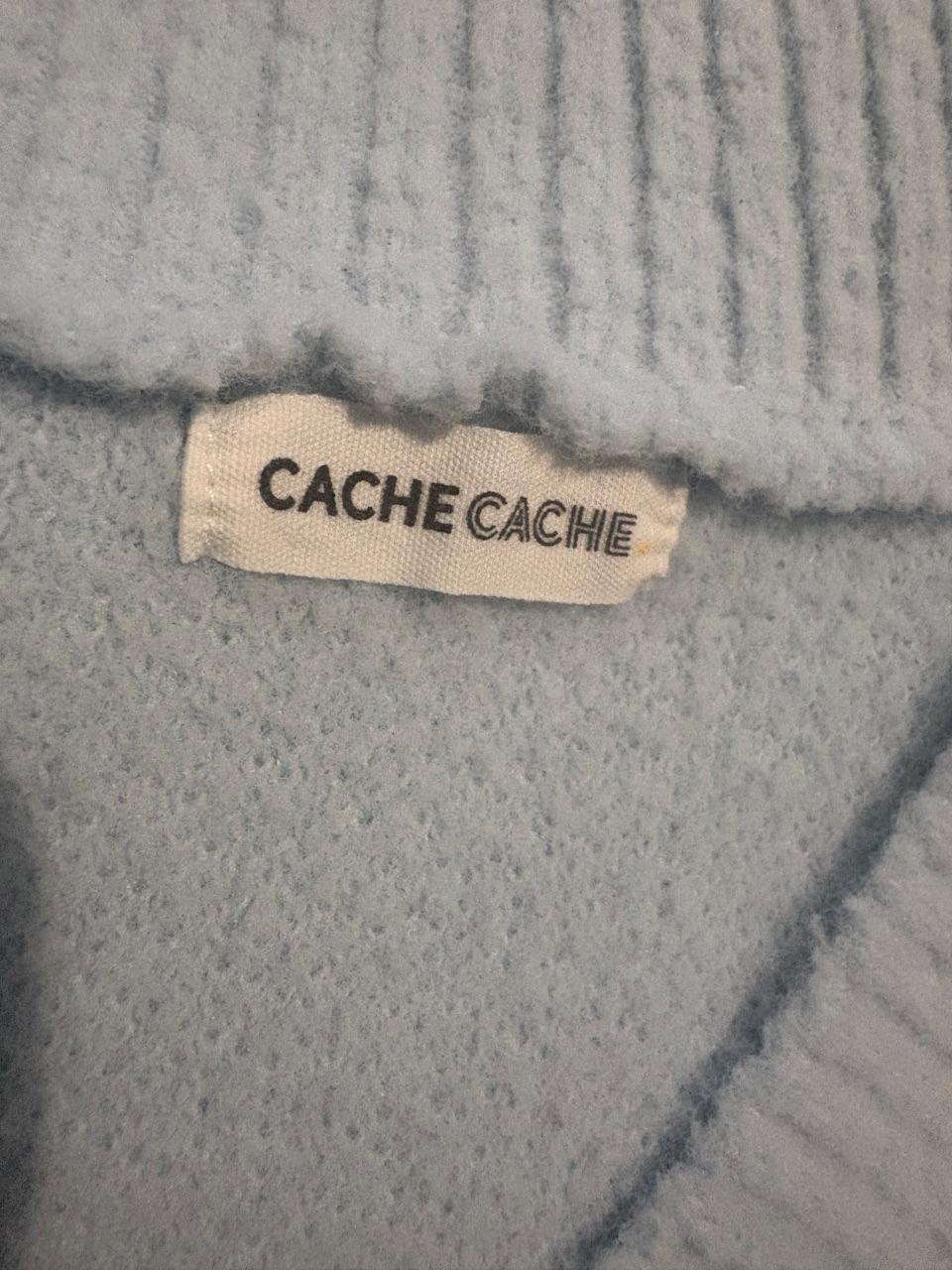 Maglione cache-cache azzurro