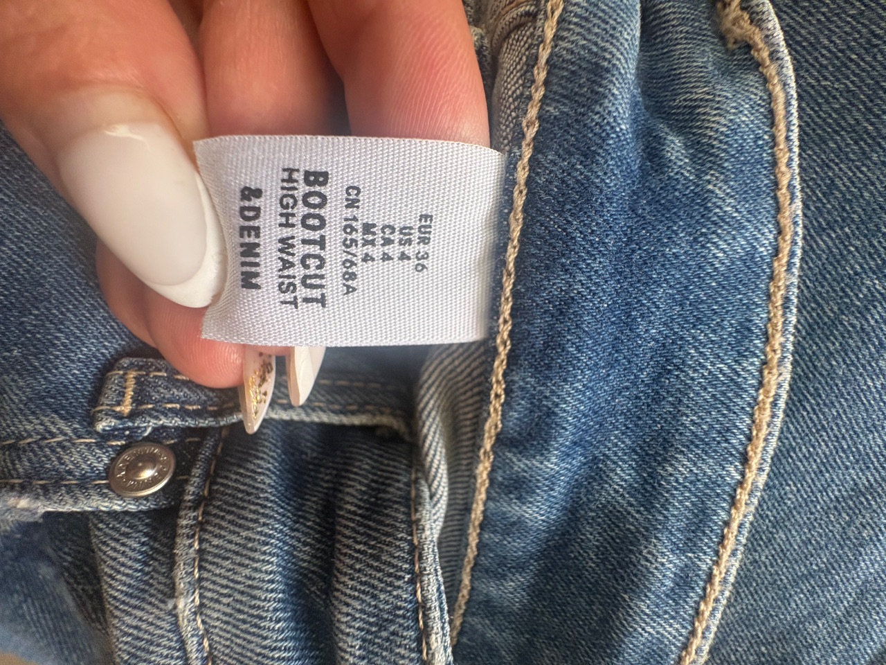 Jeans bootcut &denim blu chiaro
